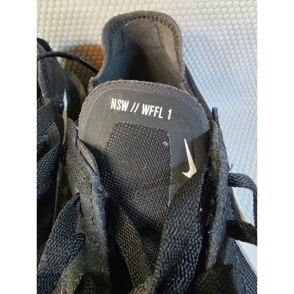 Nike Waffle One Black White Mesh Suede Sneakers DC2533-001 Womens 10 - Picture 9 of 9